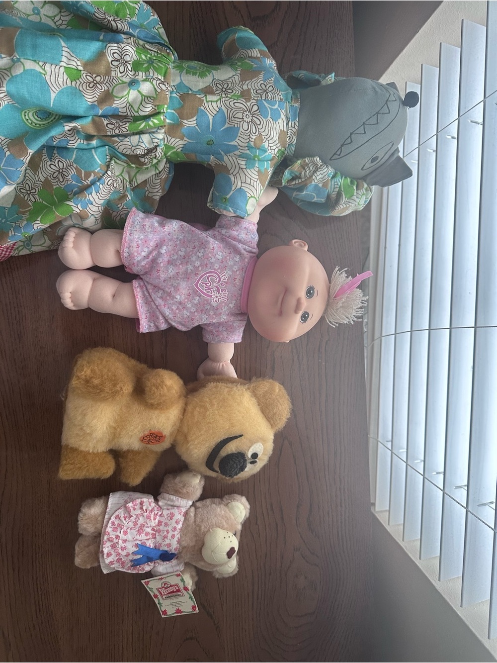 Vintage Toy Bundle Cabbage Patch Kids Furskins Topsy Turvy Plush Bears